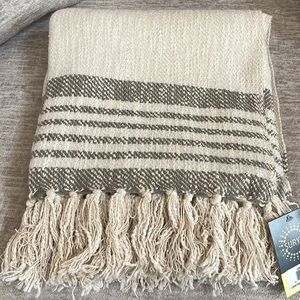 Surya Fringed Throw Blanket